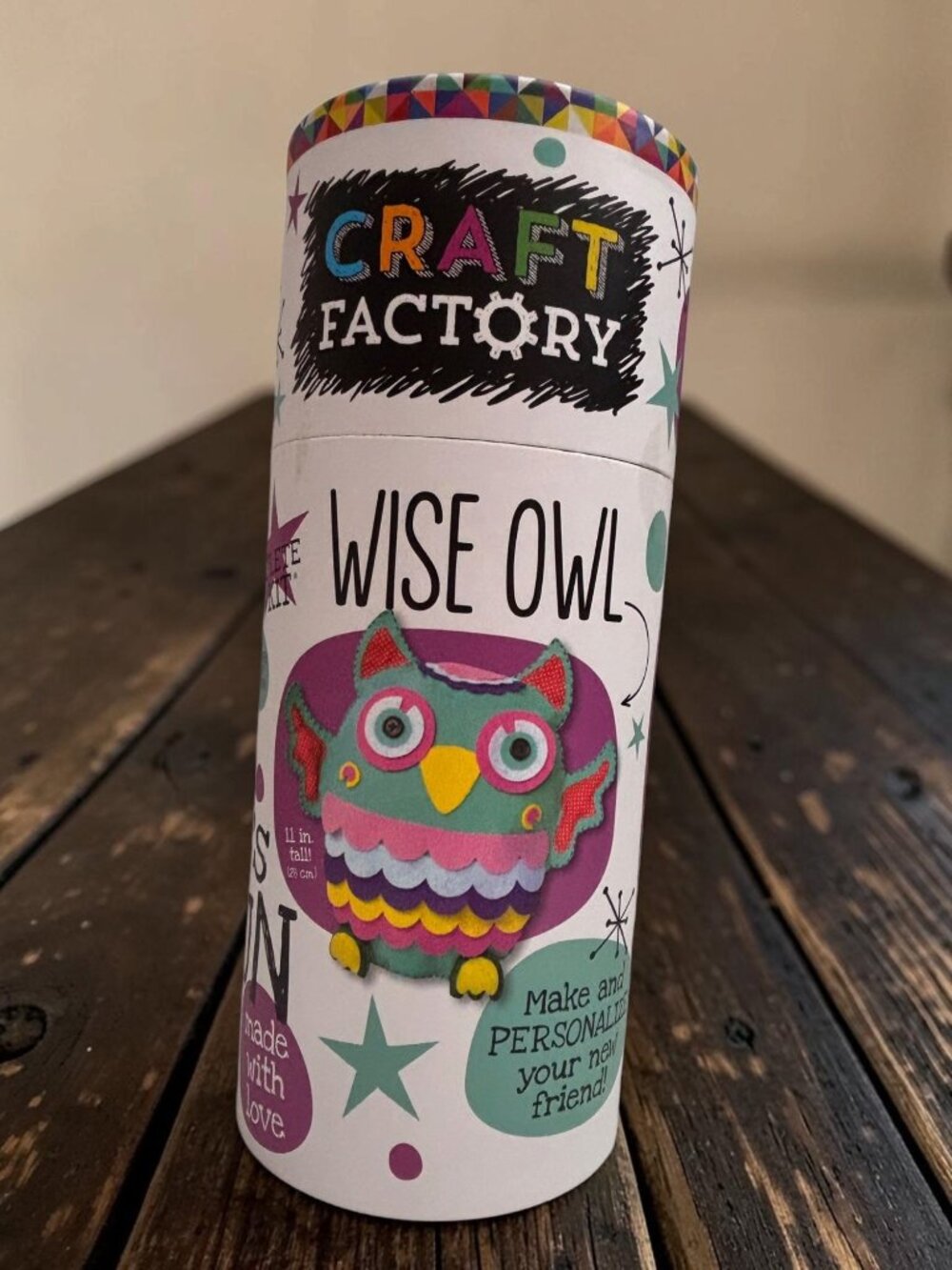 Craft Factory Wise Owl DIY Felt Sewing Kit For Kids & Beginners Complete Craft K